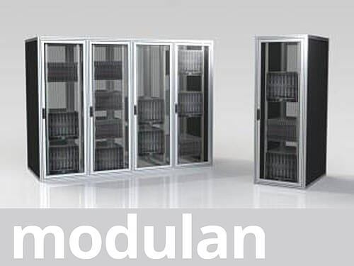 modulan Kaltgangeinhausung Rechenzentrum